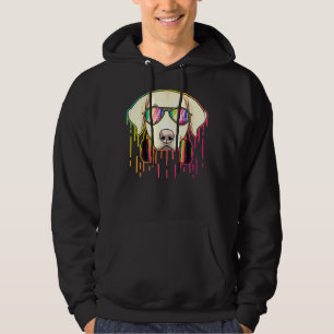 Music Labrador Retriever Dj Headphones Musical Dog Hoodie