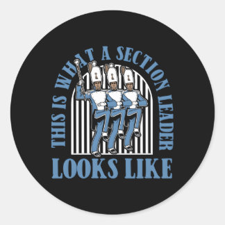 Music Leader Musician Marching Band Classic Round Sticker