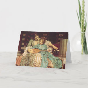 Music Lesson by Lord Frederic Leighton Card