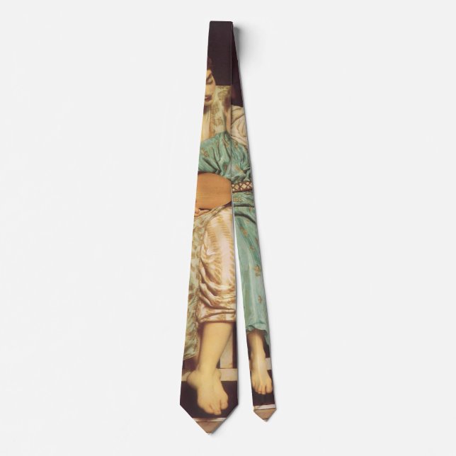 Music Lesson by Lord Frederic Leighton Tie (Front)