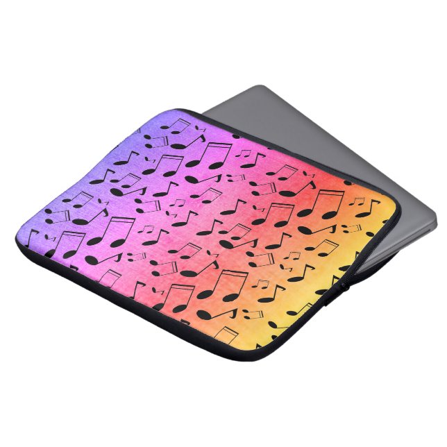 music-lesson,notes laptop sleeve (Front Top)