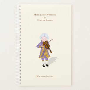 Music Lesson & Practice Record Personalised Planner