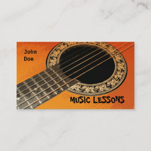MUSIC LESSONS Business Card