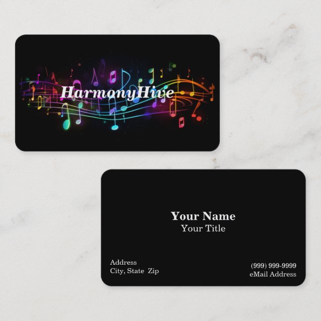 Music Lessons Business Card (Front/Back)