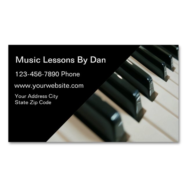 Music Lessons Business Card (Front)