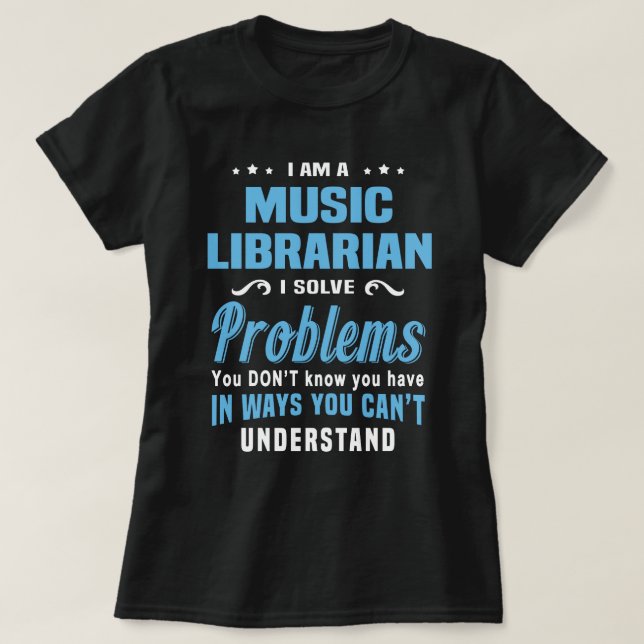 Music Librarian T-Shirt (Design Front)