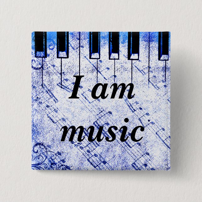 Music Live_ 15 Cm Square Badge (Front)