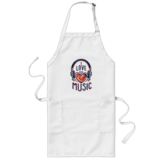 music  long apron (Front)