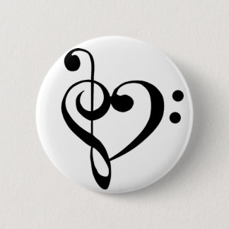 Music Love 6 Cm Round Badge