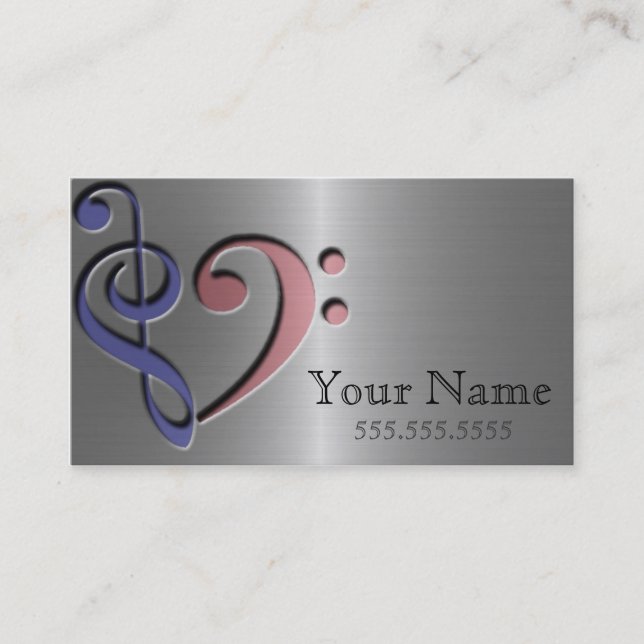 Music Love Business Card (Front)