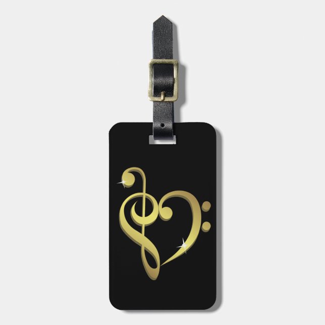 Music love luggage tag (Front Vertical)