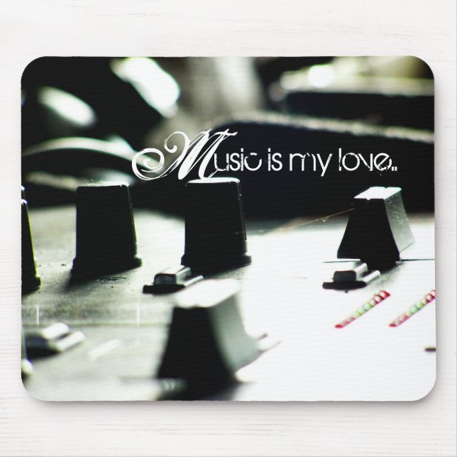 Music Love Mixer Mousepad (Front)