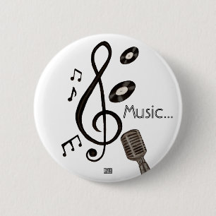 Music Lover 6 Cm Round Badge