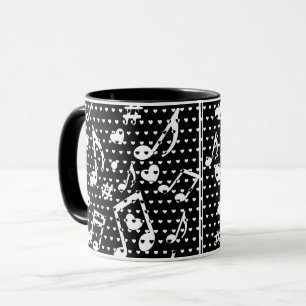 Music Lover Coffee Mug Black And White