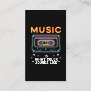 Music Lover Colourful Sound System Musician Business Card