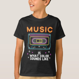 Music Lover Colourful Sound System Musician T-Shirt