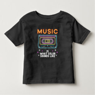 Music Lover Colourful Sound System Musician Toddler T-Shirt