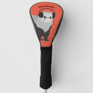 Music Lover Ferret Name Golf Head Cover