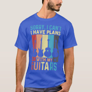 Music Lover Funny Guitar Player Retro Guitar T-Shirt