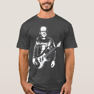 Music Lover Guitar Player Frankenstein Rocker funn T-Shirt