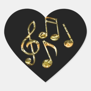 MUSIC-LOVER Heart Stickers