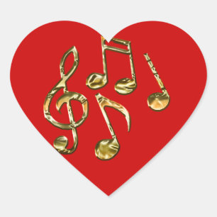 MUSIC-LOVER Heart Stickers