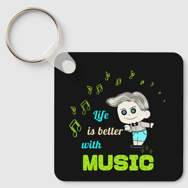 Music lover key ring (Front)