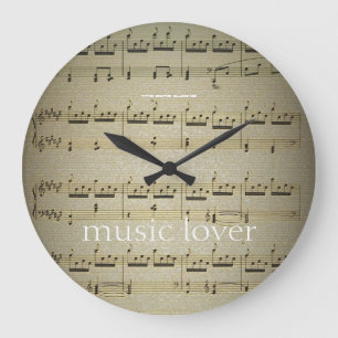 Music Lover Large Wall Clock