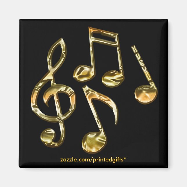 MUSIC LOVER Music Note Magnets (Front)