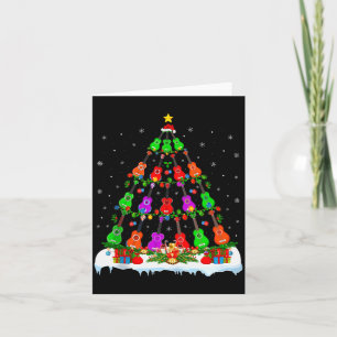 Music Lover Musical Ukulele Guitar Christmas Tree  Card