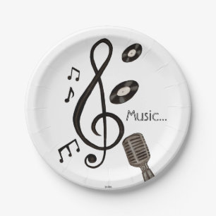 Music Lover Paper Plate