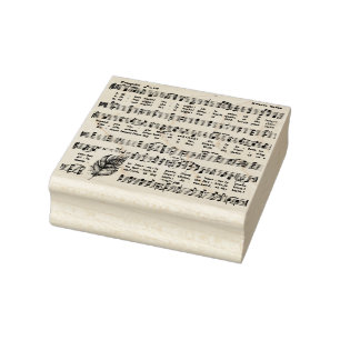 Music Lover Rubber Stamp