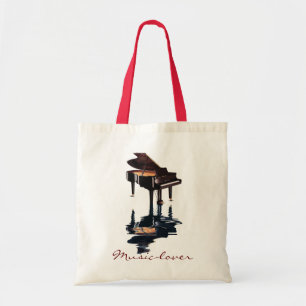 MUSIC-LOVER Theme Grand Piano Gift Tote