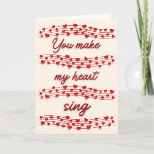 Music Lover Valentine Card