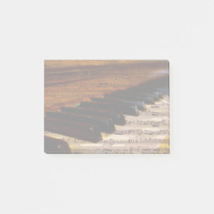 Music Lover Vintage Musical Notes Piano Keys