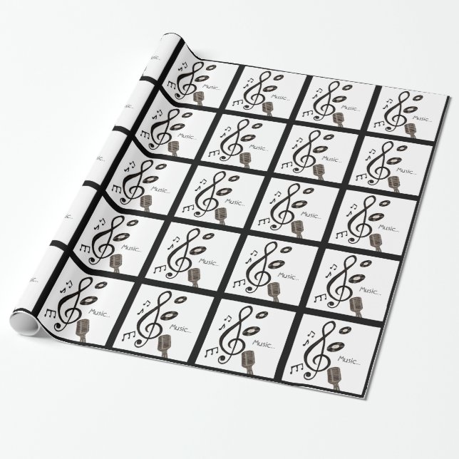 Music Lover Wrapping Paper (Unrolled)