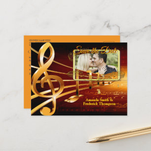 Music Lovers Celebration Themes Announcement Postcard