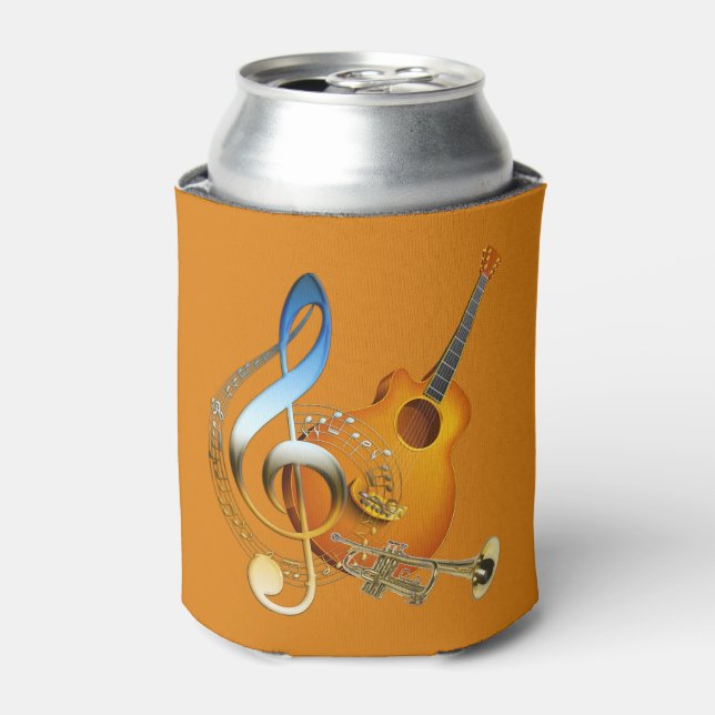 Music Lovers Celebration Themes Can Cooler (Can Front)