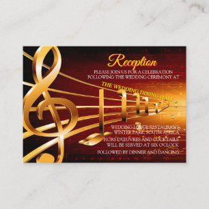 Music Lovers Celebration Themes Enclosure Card
