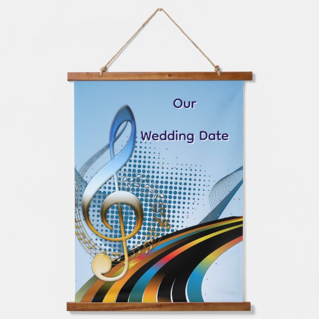 Music Lovers Celebration Themes Hanging Tapestry (Front)