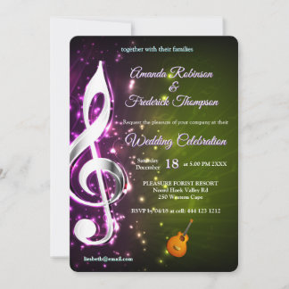 Music Lovers Celebration Themes Invitation