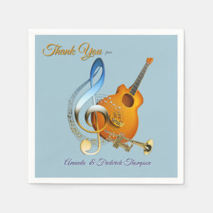Music Lovers Celebration Themes Napkin