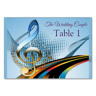 Music Lovers Celebration Themes Table Number