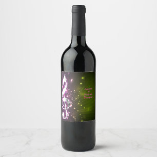 Music Lovers Celebration Themes Wine Label