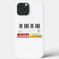 Music Lovers Piano Word Art Colourful