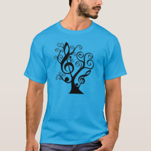 Music Lovers Treble Clef Tree Men's T-Shirt