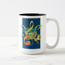 Music Lovers two-tone coffee mug