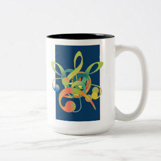 Music Lovers two-tone coffee mug