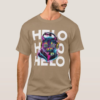 Music Loving Cat boy T-Shirt