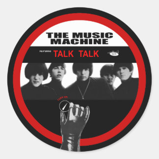 Music Machine: Turn On Classic Round Sticker